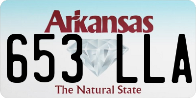 AR license plate 653LLA