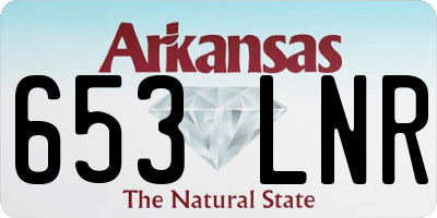 AR license plate 653LNR