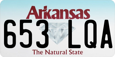 AR license plate 653LQA