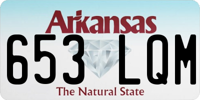 AR license plate 653LQM