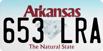 AR license plate 653LRA
