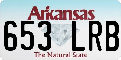 AR license plate 653LRB
