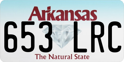 AR license plate 653LRC