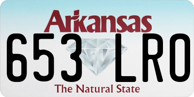 AR license plate 653LRO