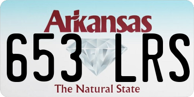 AR license plate 653LRS