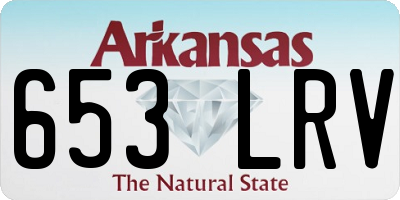 AR license plate 653LRV