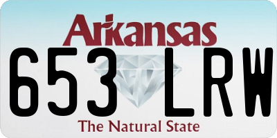 AR license plate 653LRW