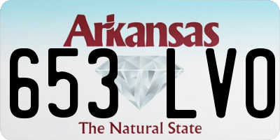 AR license plate 653LVO