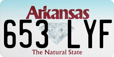 AR license plate 653LYF