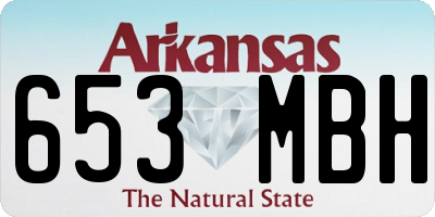 AR license plate 653MBH