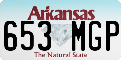 AR license plate 653MGP