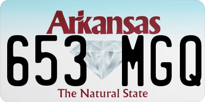 AR license plate 653MGQ