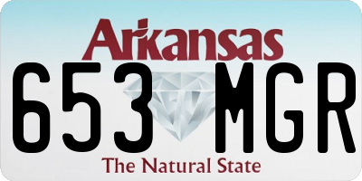 AR license plate 653MGR