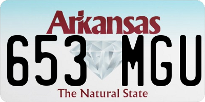 AR license plate 653MGU