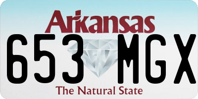 AR license plate 653MGX