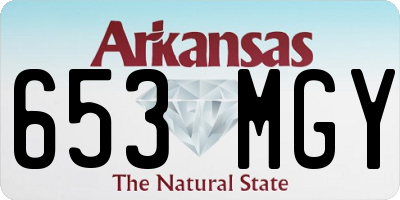 AR license plate 653MGY