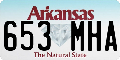 AR license plate 653MHA
