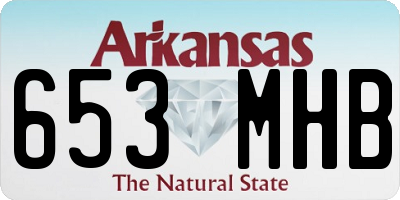 AR license plate 653MHB