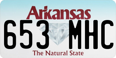 AR license plate 653MHC