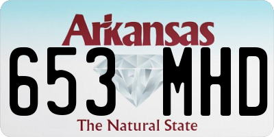 AR license plate 653MHD
