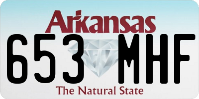 AR license plate 653MHF