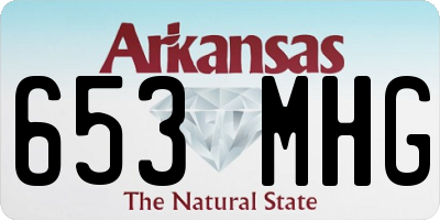 AR license plate 653MHG