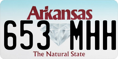 AR license plate 653MHH