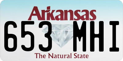 AR license plate 653MHI