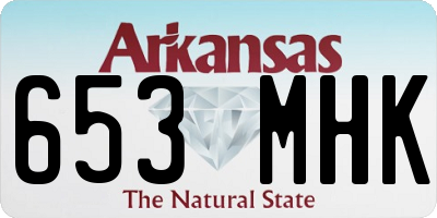 AR license plate 653MHK