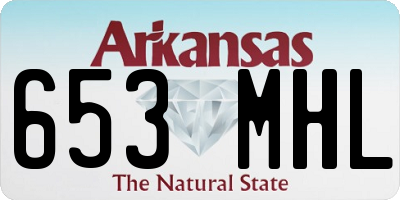 AR license plate 653MHL