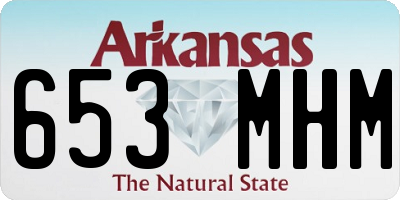AR license plate 653MHM