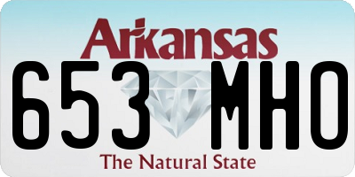 AR license plate 653MHO