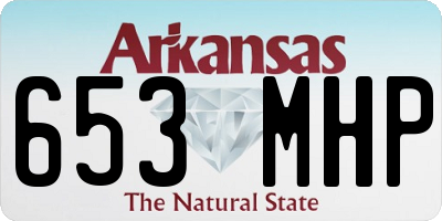 AR license plate 653MHP