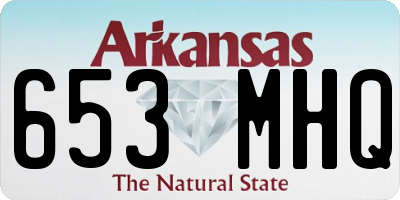 AR license plate 653MHQ