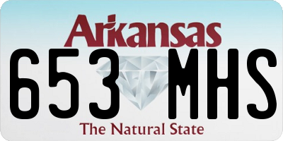 AR license plate 653MHS