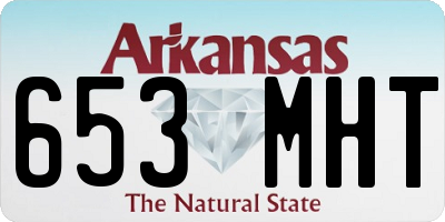 AR license plate 653MHT