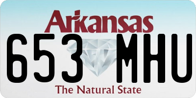 AR license plate 653MHU