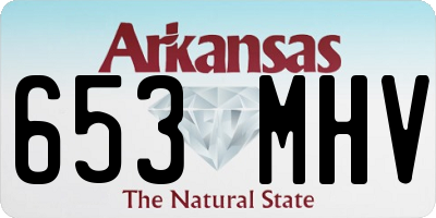 AR license plate 653MHV