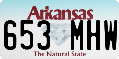 AR license plate 653MHW