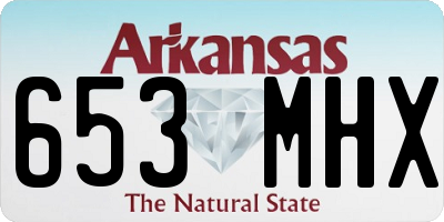 AR license plate 653MHX