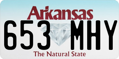 AR license plate 653MHY