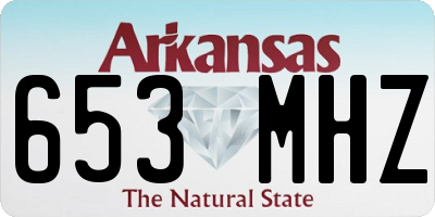 AR license plate 653MHZ