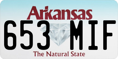 AR license plate 653MIF