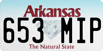AR license plate 653MIP