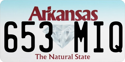 AR license plate 653MIQ