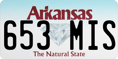 AR license plate 653MIS
