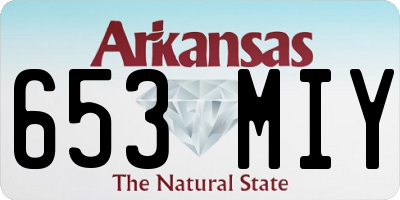 AR license plate 653MIY