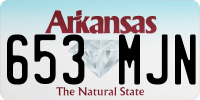 AR license plate 653MJN