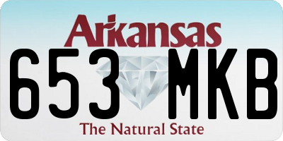 AR license plate 653MKB