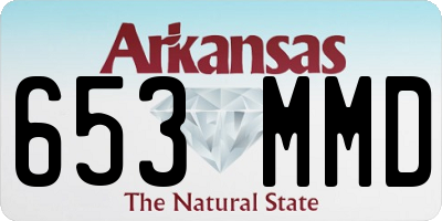AR license plate 653MMD